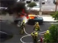 Fire Fighter Unfazed By Explosion video