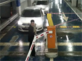 Woman vs Parking Barrier video
