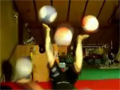 Girl Juggling With Basketballs video