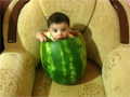 Baby in a Watermelon video